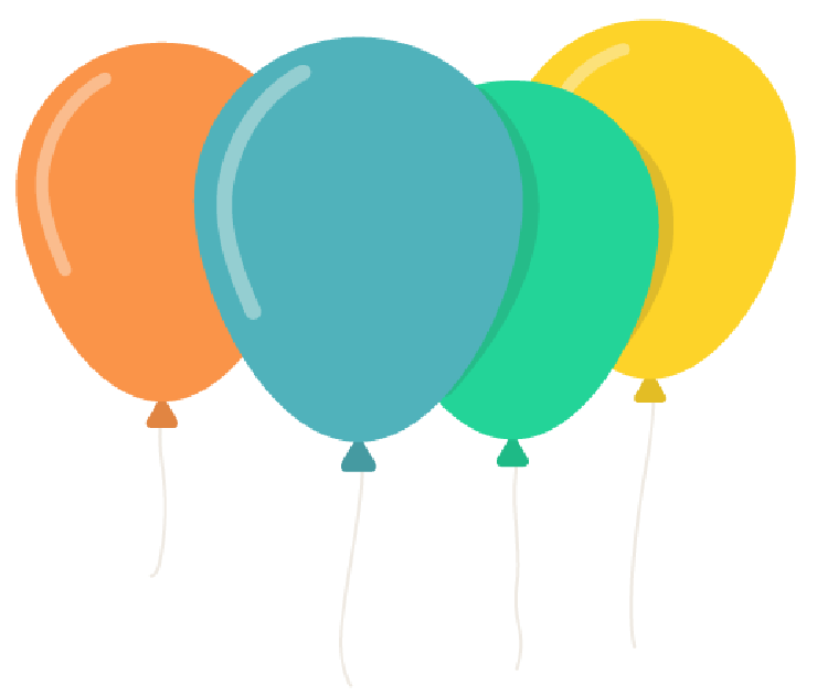 Celebratory balloons